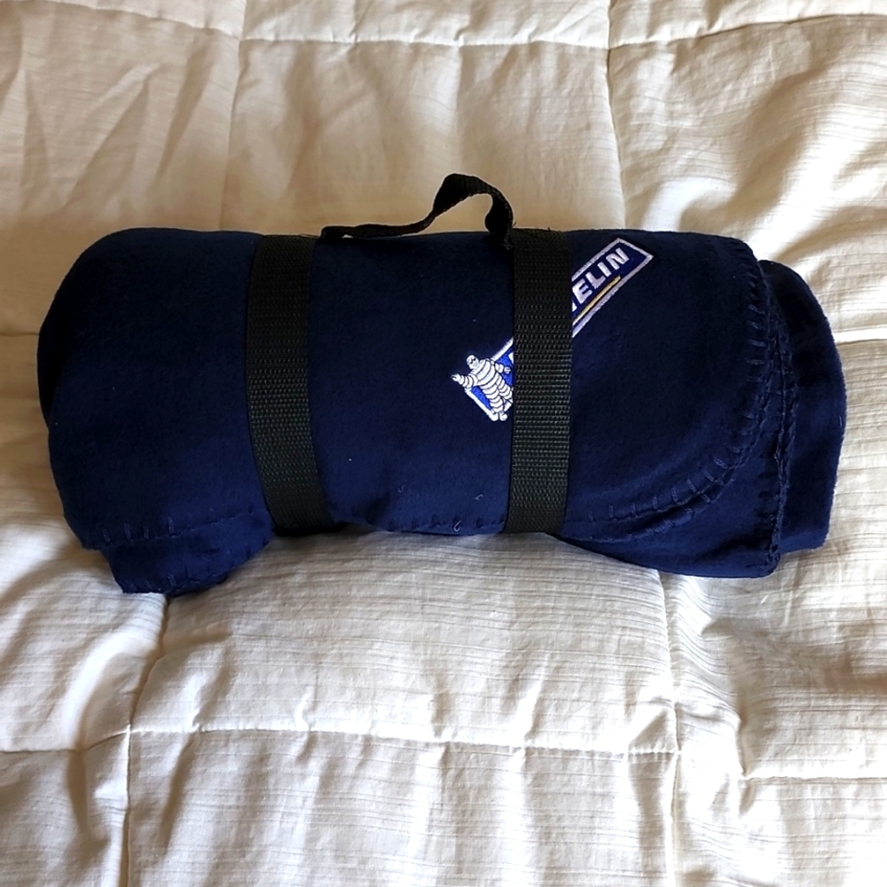 Michelin branded Travel Blanket Navy